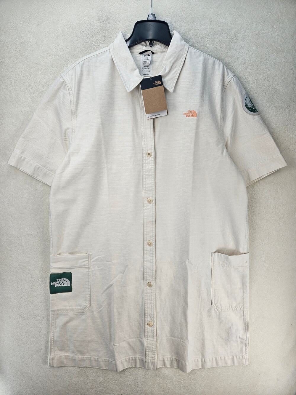 THE NORTH FACE WOMEN'S XXL VALLEY DRESS SHIRT GARDENA WHITE